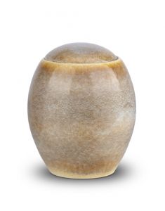 Urne pour cendres céramique en différentes nuances de beige