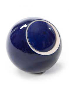 Urne Funéraire en Céramique Bleue 'Océanique'